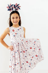 Born in the USA Tank Twirl Dress - Mila & Rose ® - Flyclothing LLC