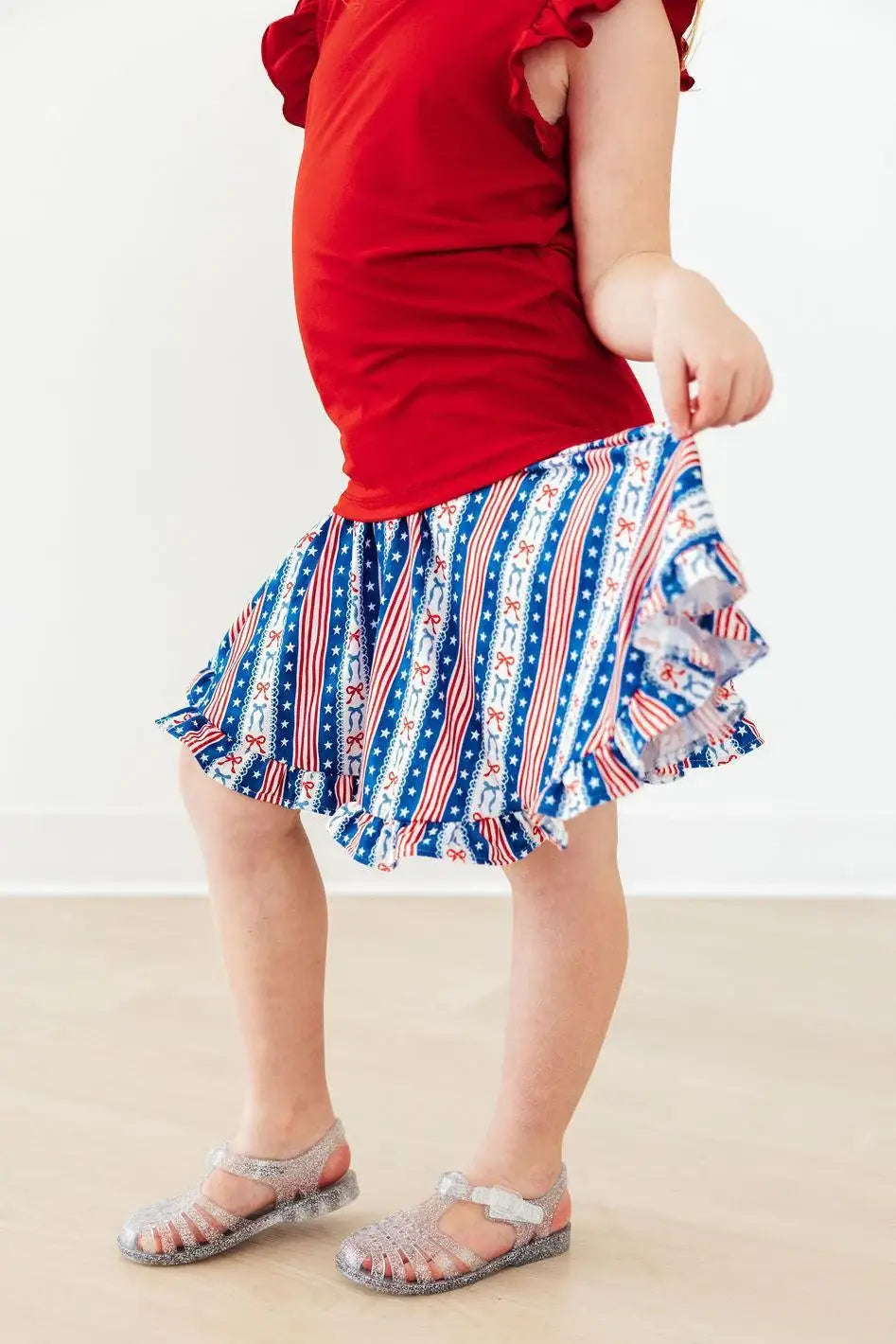All-American Girl Ruffle Twirl Skort - Mila & Rose ® - Flyclothing LLC