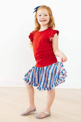 All-American Girl Ruffle Twirl Skort - Mila & Rose ® - Flyclothing LLC
