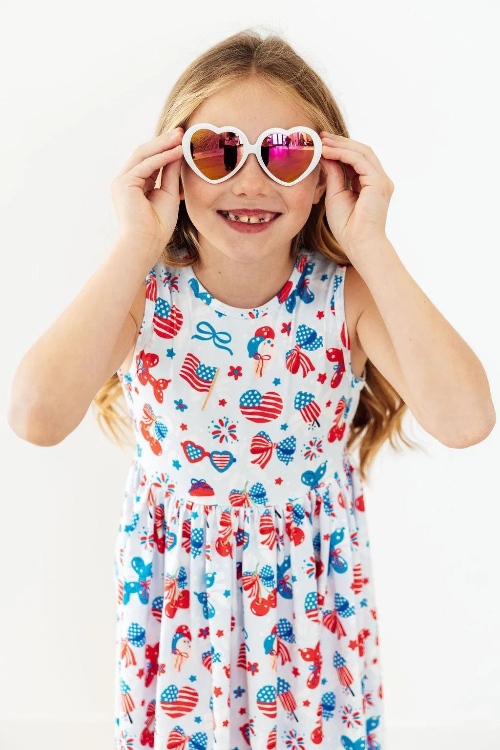 Little Miss Liberty Tank Twirl Dress - Mila & Rose ® - Flyclothing LLC