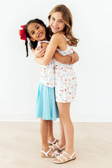 Red, White, & Sweet S/S Ruffle Tee - Mila & Rose ® - Flyclothing LLC