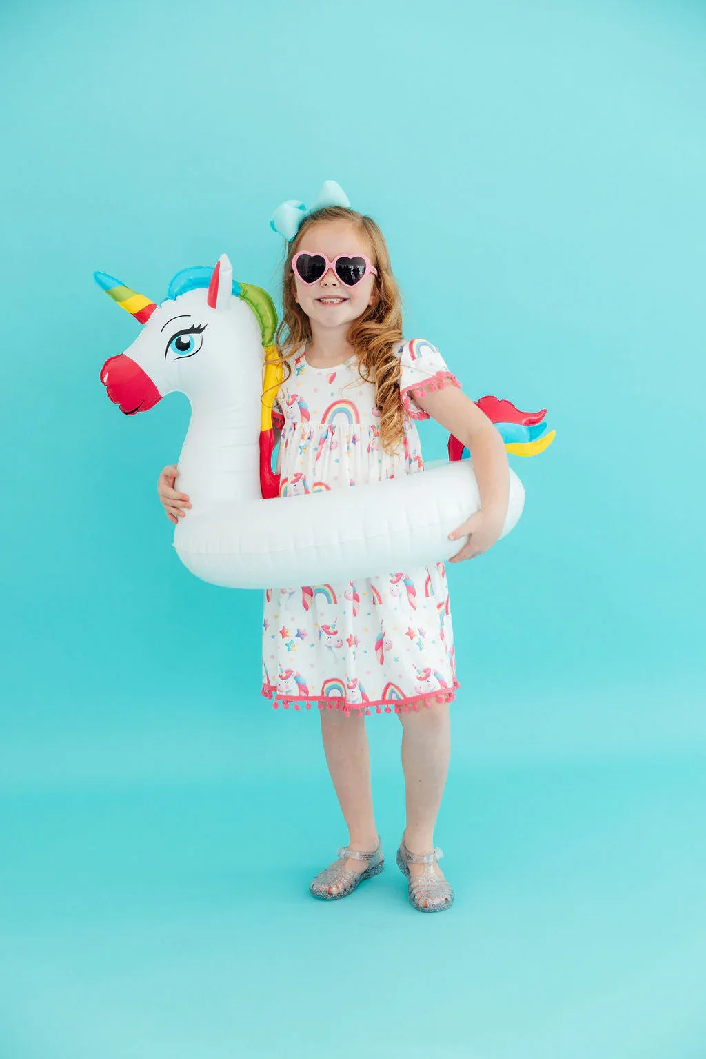 Unicorn Magic Pom Pom Dress - Mila & Rose ® - Flyclothing LLC