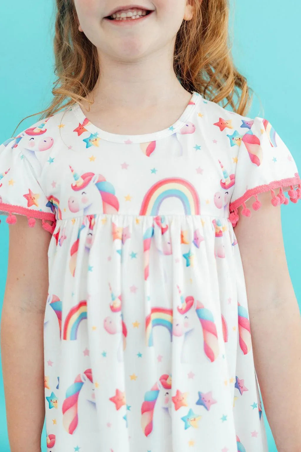 Unicorn Magic Pom Pom Dress - Mila & Rose ® - Flyclothing LLC