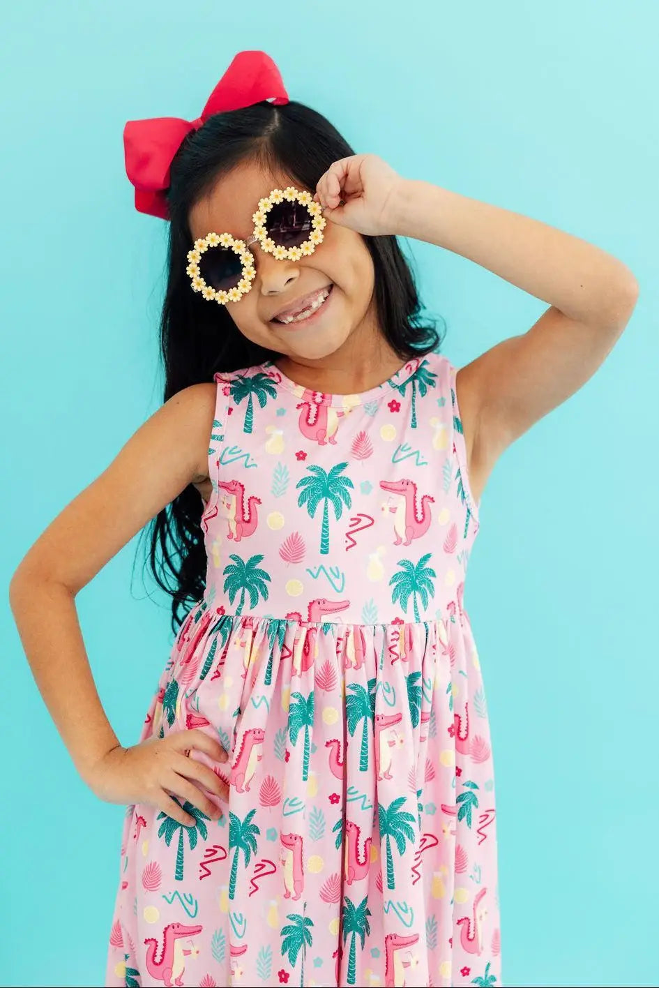 Pink Gator-ade Tank Twirl Dress - Mila & Rose ® - Flyclothing LLC