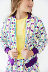 Mardi Gras Satin Jacket - Mila & Rose ® - Flyclothing LLC