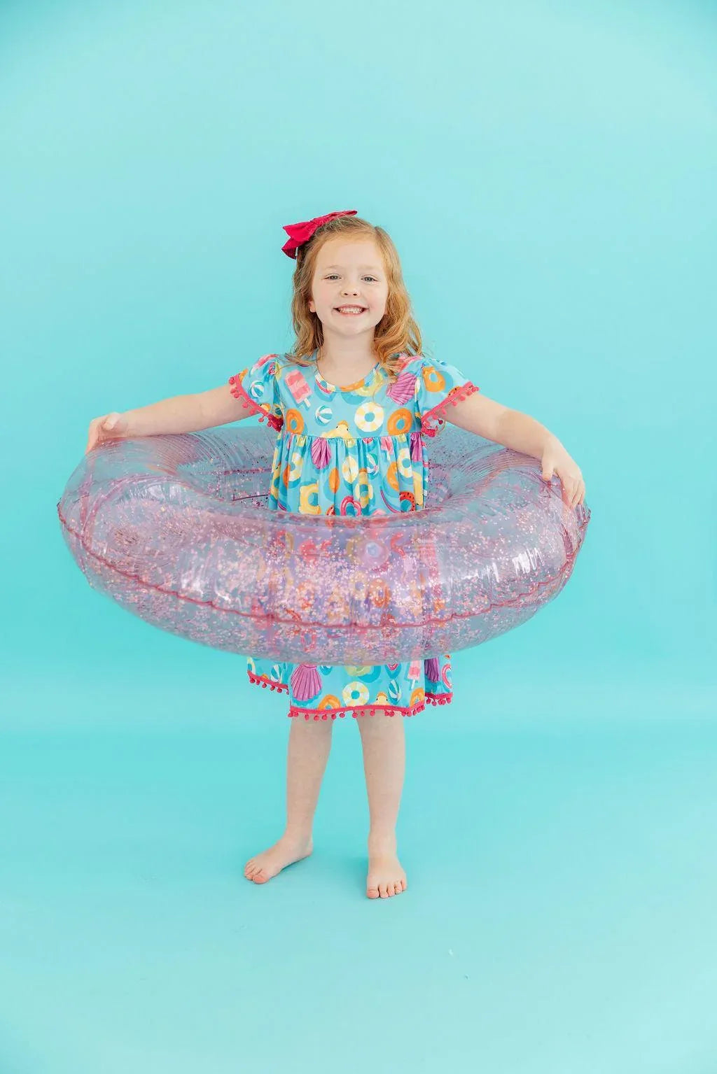 Fun Floaties Pom Pom Dress - Mila & Rose ® - Flyclothing LLC