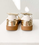 Milan Metallic Sneaker in Gold - Naughty Monkey - Flyclothing LLC