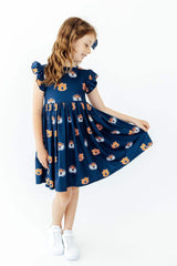 Auburn Blue Aubie Flutter Twirl Dress - Mila & Rose ® - Flyclothing LLC