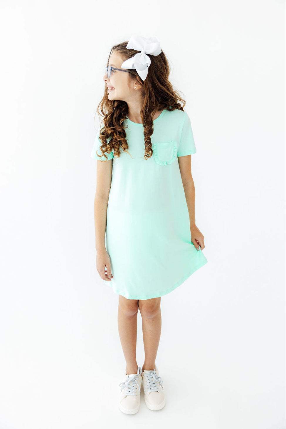 Pastel Green T-Shirt Dress