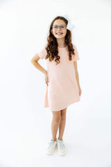 Peach T-Shirt Dress