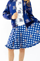 Montana State University Plaid Bobcat Ruffle Twirl Skort - Mila & Rose ® - Flyclothing LLC