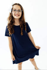 Navy T-Shirt Dress - Mila & Rose ® - Flyclothing LLC