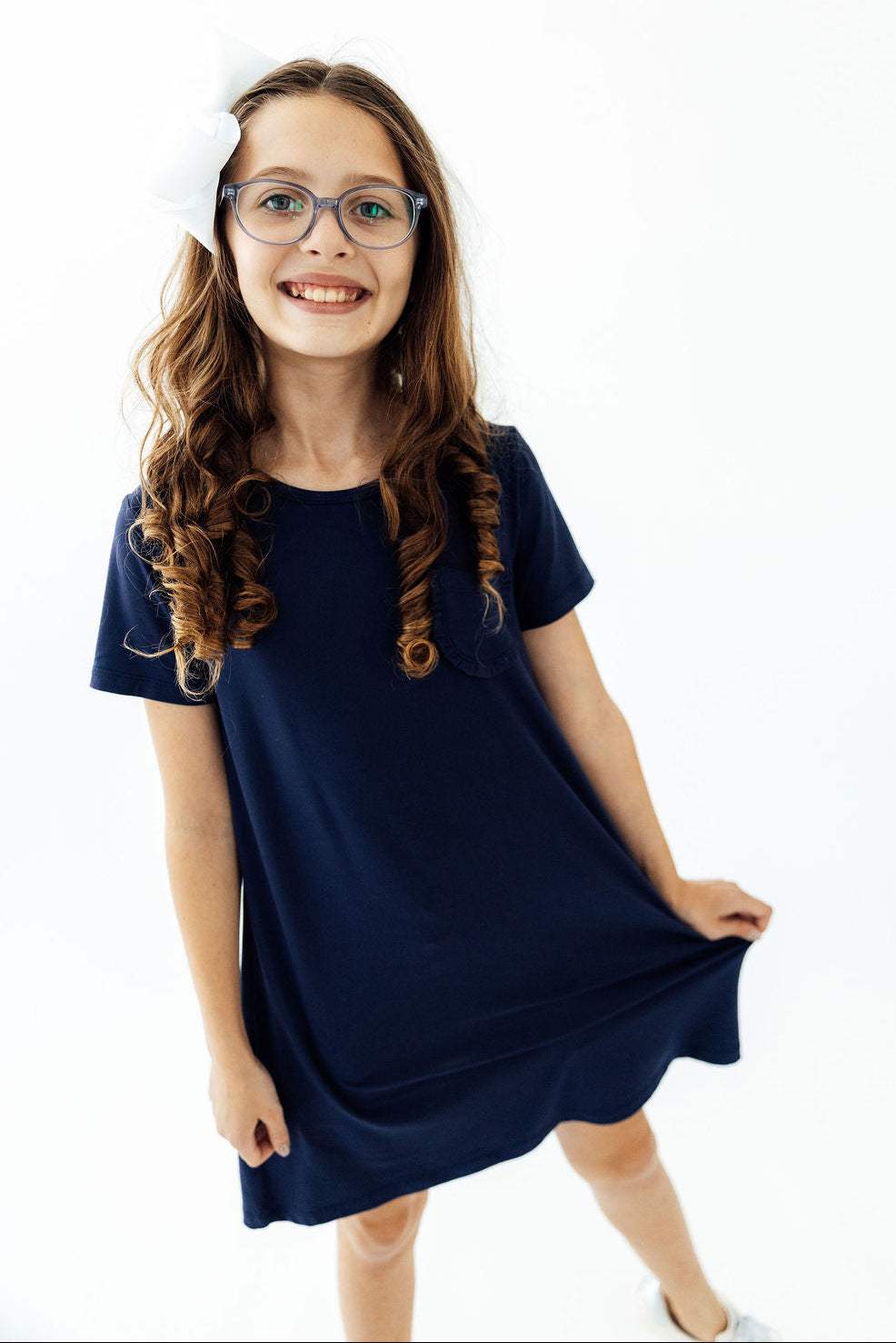 Navy T-Shirt Dress - Mila & Rose ® - Flyclothing LLC