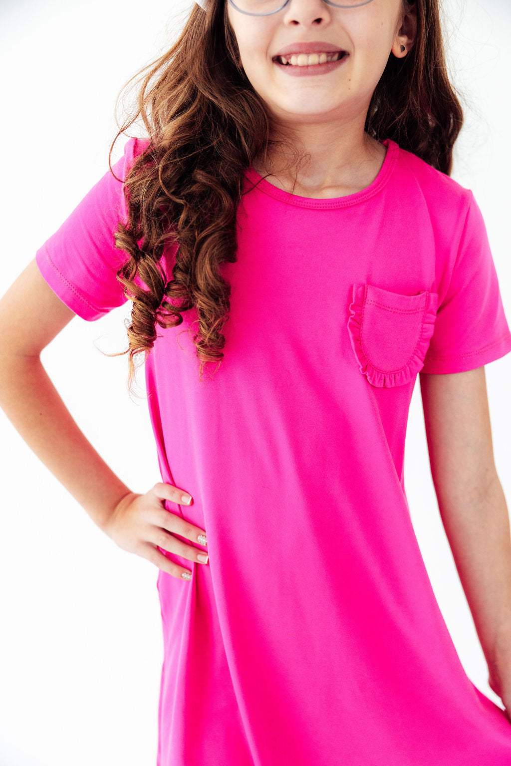 Hot Pink T-Shirt Dress - Mila & Rose ® - Flyclothing LLC