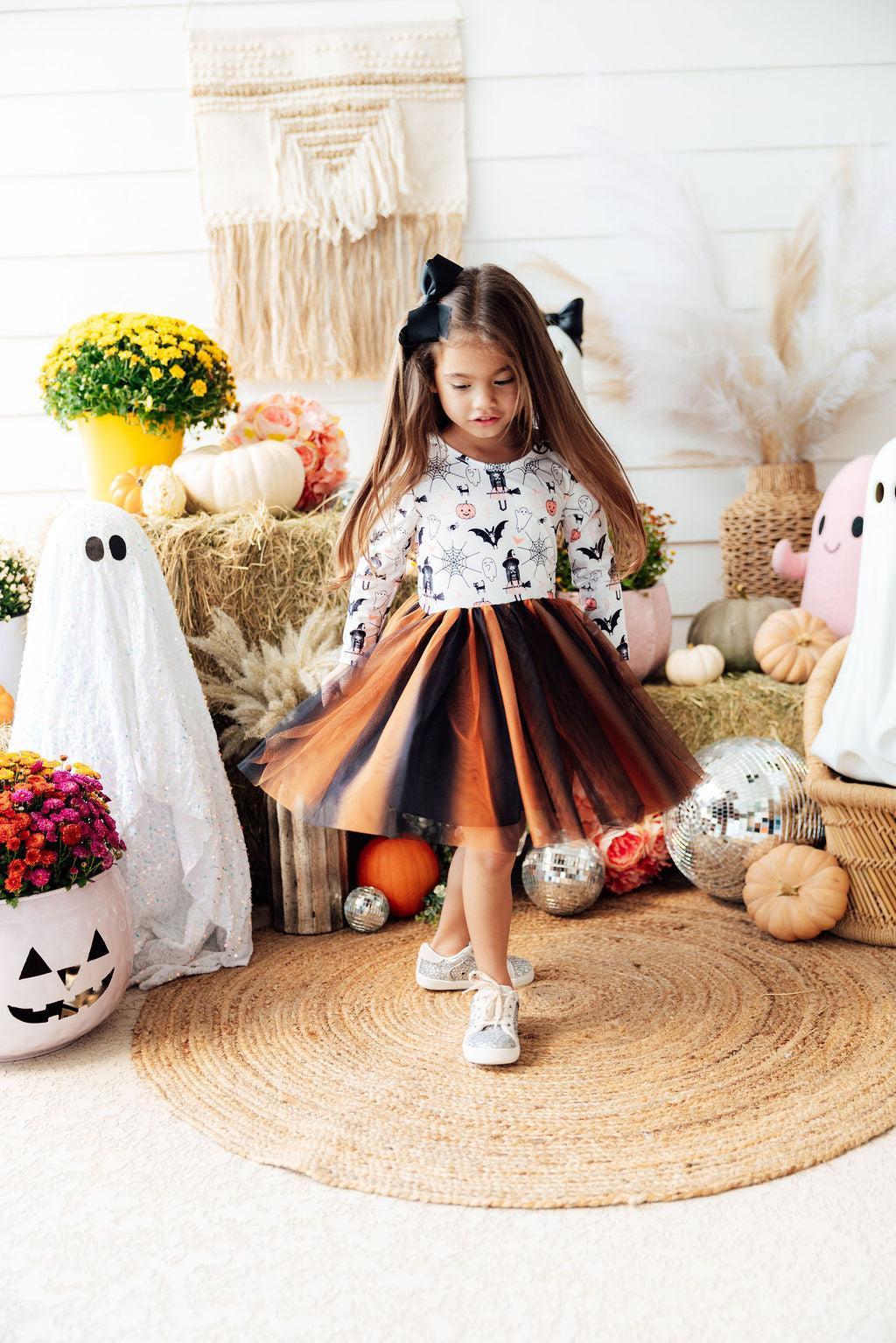 Boo-tiful Halloween L/S Tutu Dress - Mila & Rose ® - Flyclothing LLC