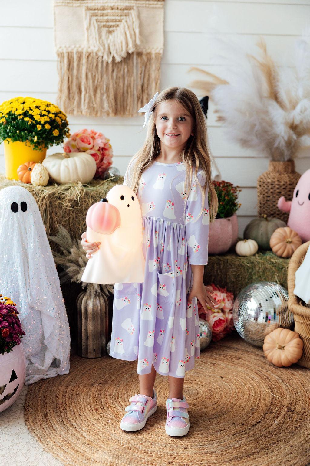 Feeling Fa-boo-lous 3/4 Sleeve Pocket Twirl Dress - Mila & Rose ® - Flyclothing LLC