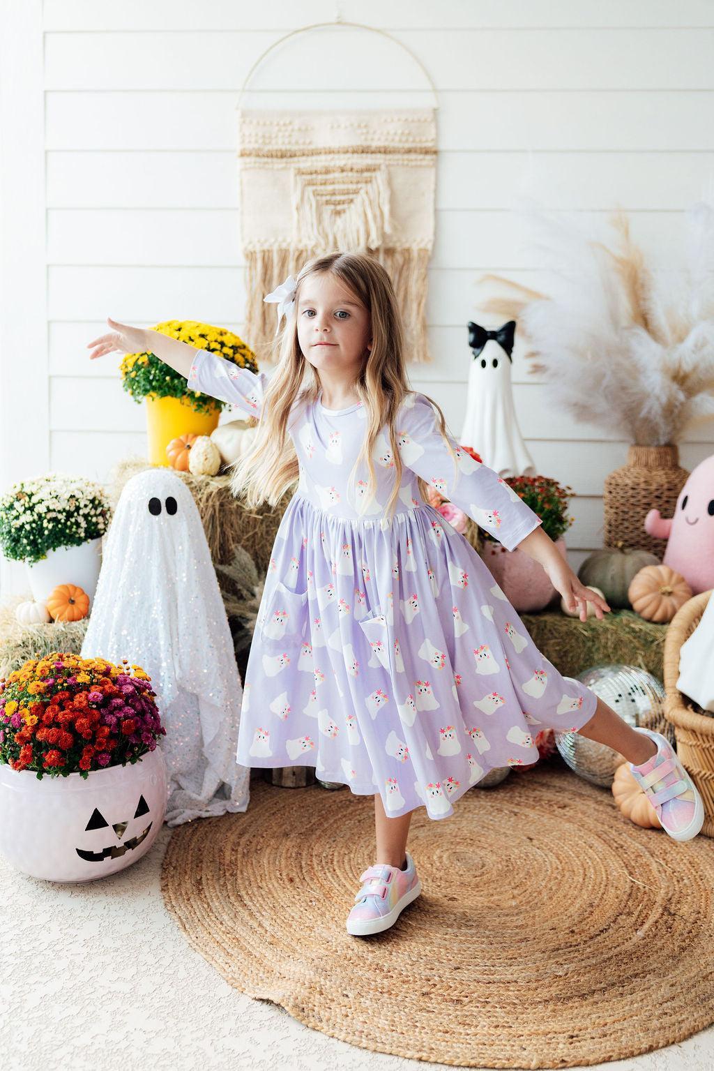 Feeling Fa-boo-lous 3/4 Sleeve Pocket Twirl Dress - Mila & Rose ® - Flyclothing LLC