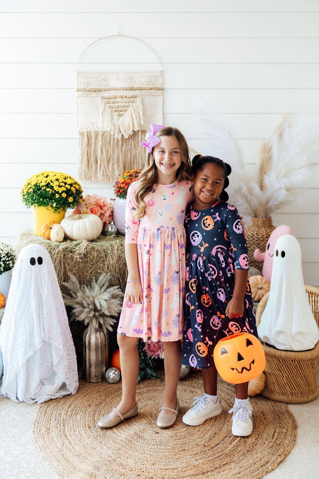 Sweet Tooth 3/4 Sleeve Pocket Twirl Dress - Mila & Rose ® - Flyclothing LLC