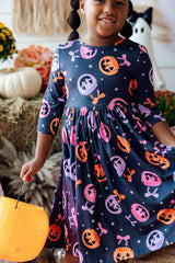 Sweet Tooth 3/4 Sleeve Pocket Twirl Dress - Mila & Rose ® - Flyclothing LLC