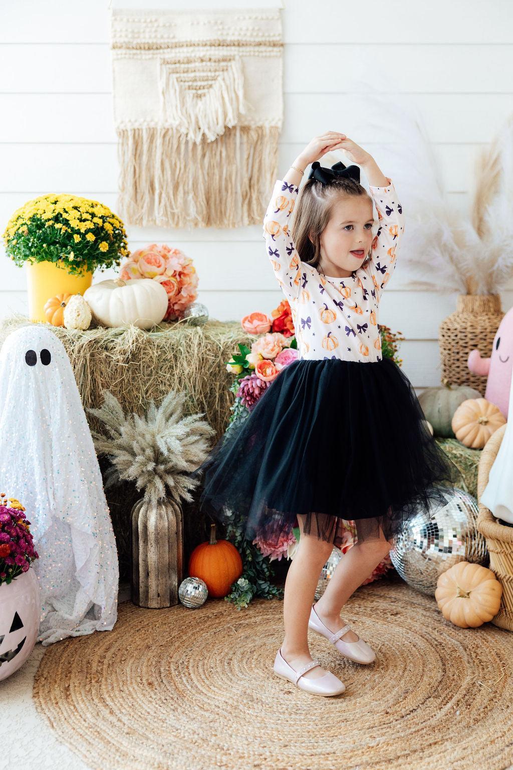 Pretty in Pumpkin L/S Tutu Dress - Mila & Rose ® - Flyclothing LLC