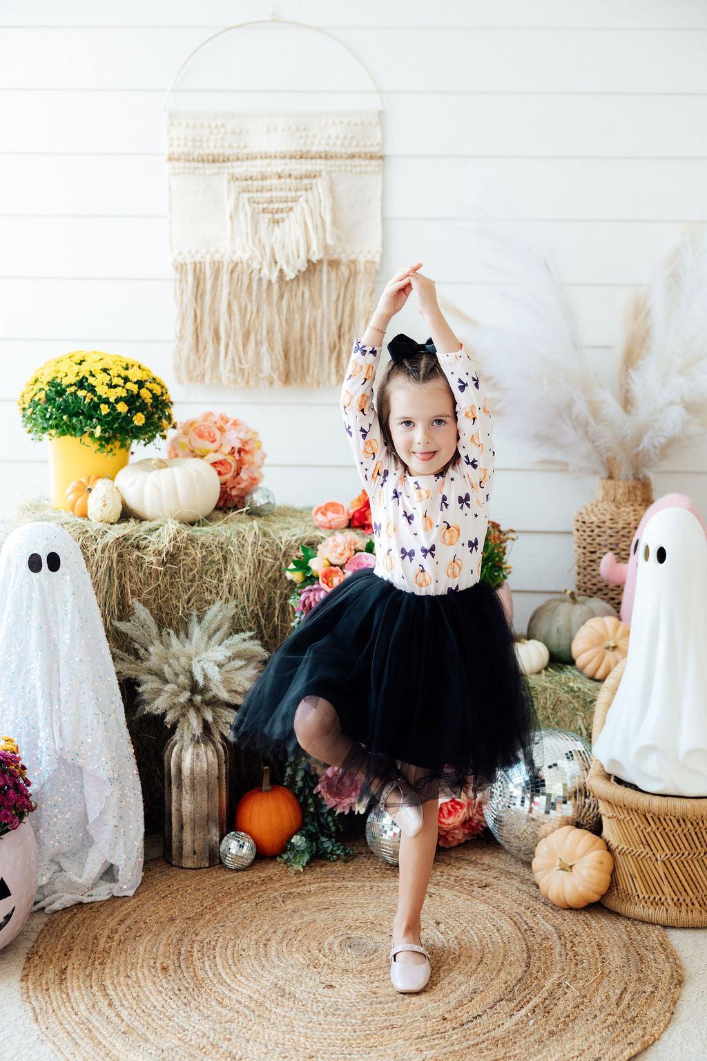 Pretty in Pumpkin L/S Tutu Dress - Mila & Rose ® - Flyclothing LLC