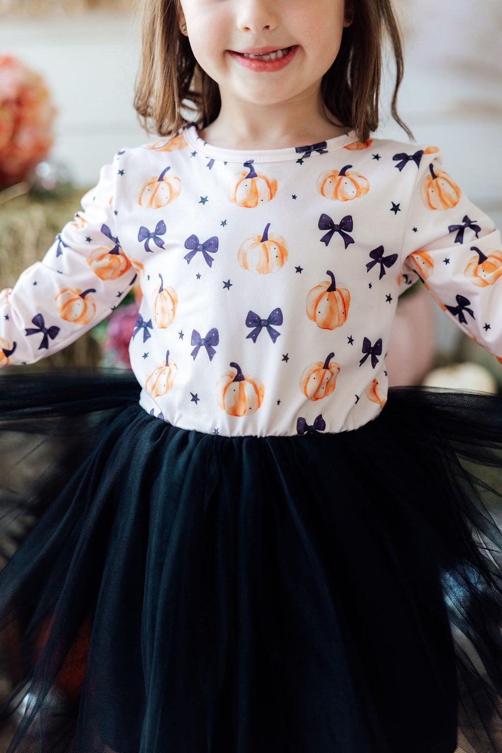 Pretty in Pumpkin L/S Tutu Dress - Mila & Rose ® - Flyclothing LLC