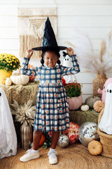 Plaid Pumpkins L/S Pocket Twirl Dress - Mila & Rose ® - Flyclothing LLC