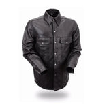 Milestone - Men's Leather Motorcycle Shirt - First Manufacturing Company - Flyclothing LLC