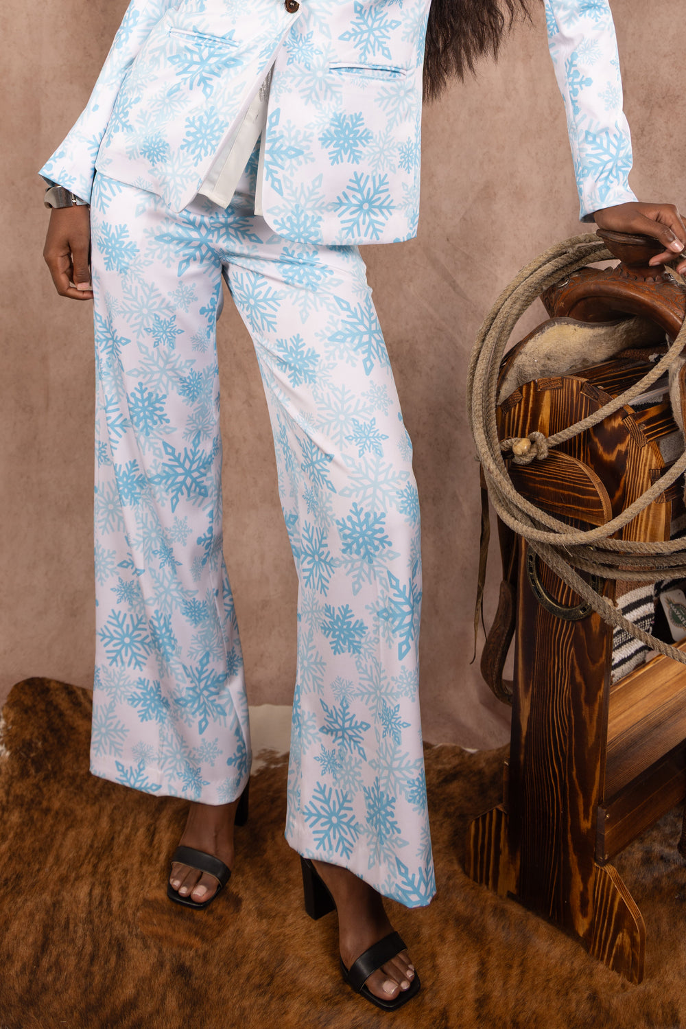 The Millennial Snowflake | Christmas Snowflake Women's Suit Pants - Shinesty - Flyclothing LLC