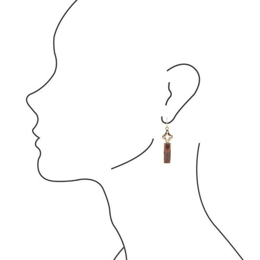 Mission Red Rainbow Jasper Earrings - Barse Jewelry - Flyclothing LLC