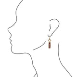Mission Red Rainbow Jasper Earrings