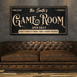 Personalized Game Room Sign - Tailored Canvases - Flyclothing LLC