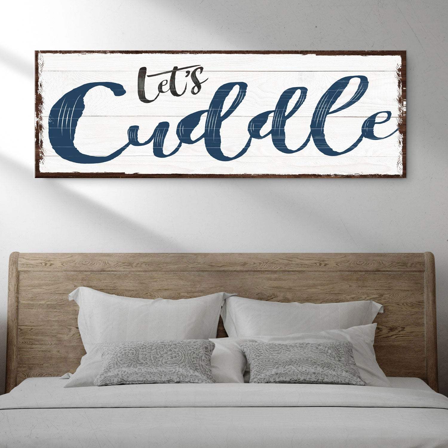 Let's Cuddle Sign II - Tailored Canvases - Flyclothing LLC