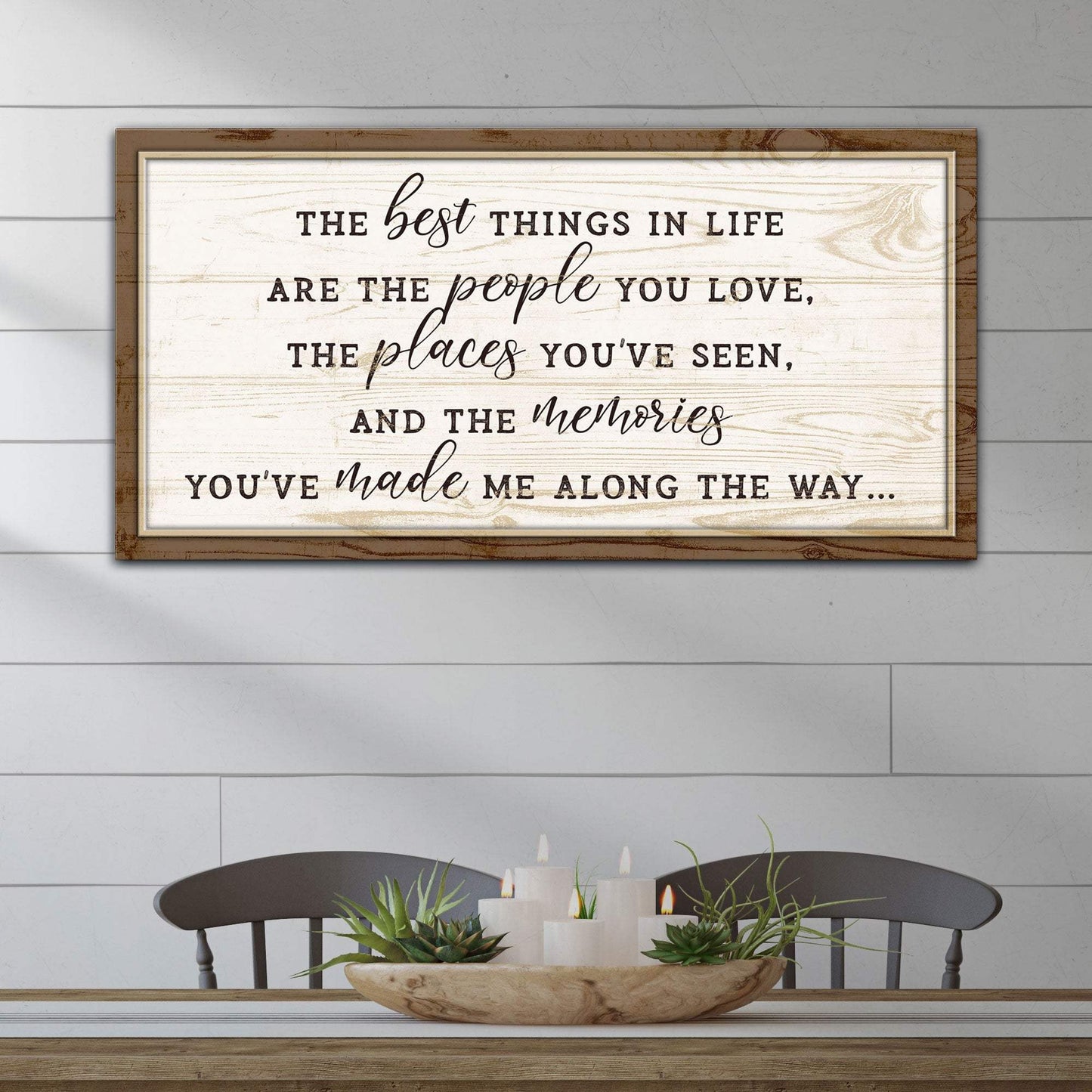 The Best Things In Life Sign VI - Tailored Canvases - Flyclothing LLC