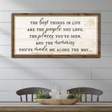 The Best Things In Life Sign VI - Tailored Canvases - Flyclothing LLC