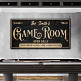 Personalized Game Room Sign - Tailored Canvases - Flyclothing LLC