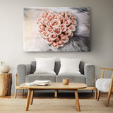 Floral Heart Wall Art II - Tailored Canvases - Flyclothing LLC