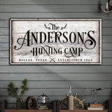 Family Hunting Camp Sign II - Tailored Canvases - Flyclothing LLC