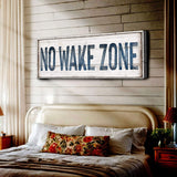 No Wake Zone Sign XVIII - Tailored Canvases - Flyclothing LLC