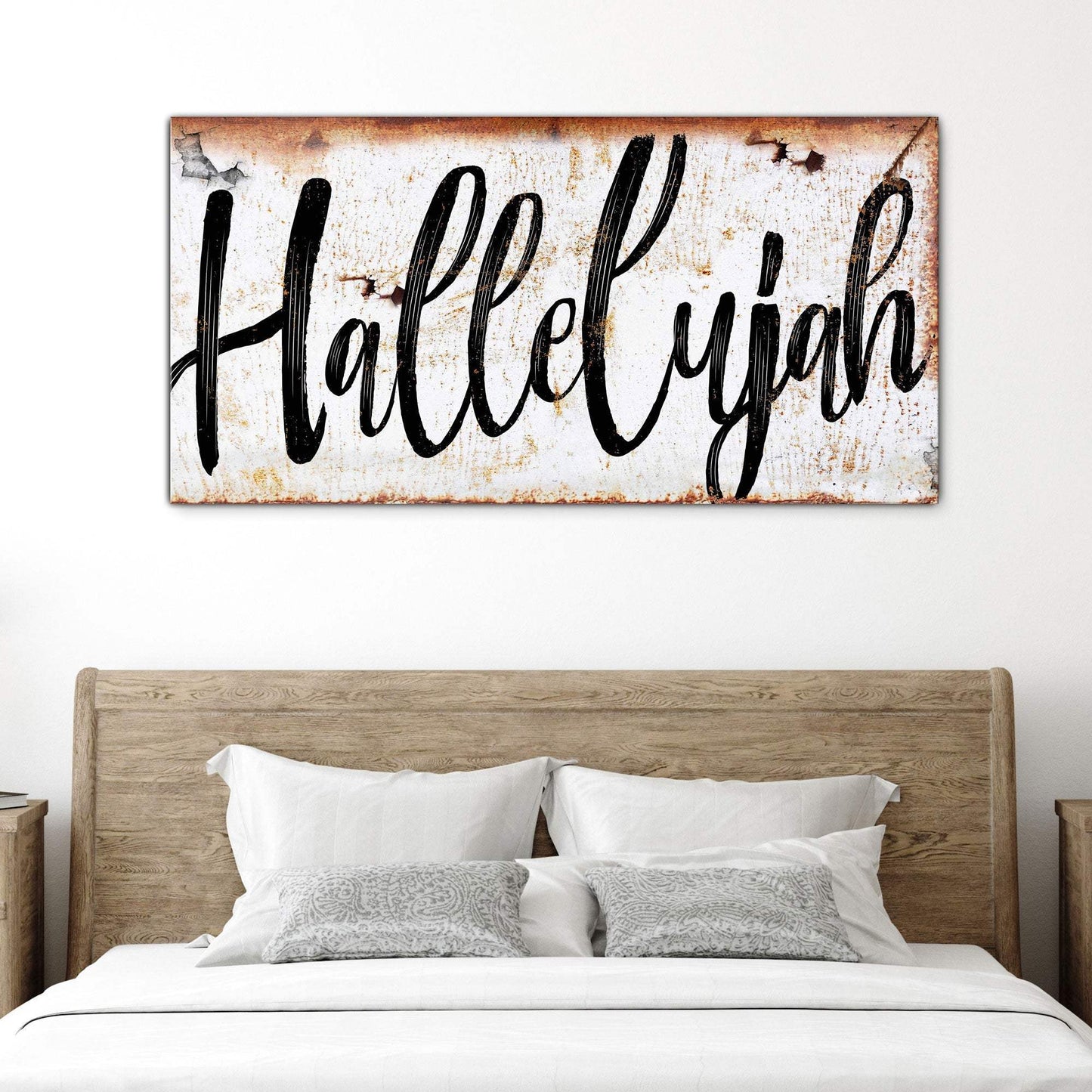 Rustic Hallelujah Faith Sign - Tailored Canvases - Flyclothing LLC