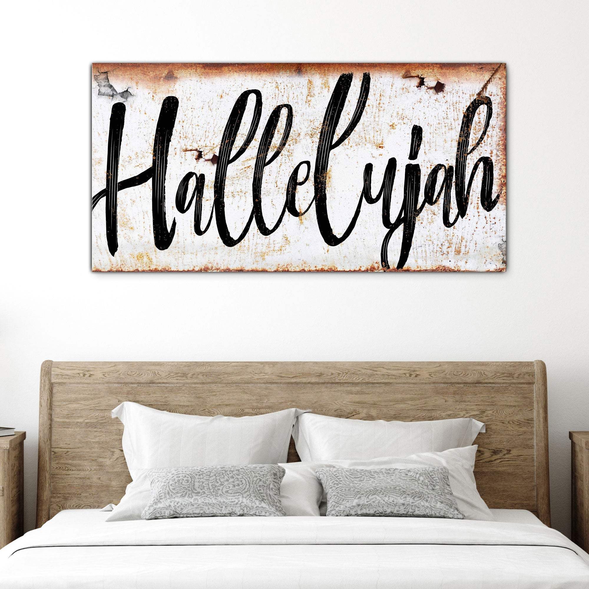 Rustic Hallelujah Faith Sign - Tailored Canvases - Flyclothing LLC