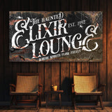 The Haunted Elixir Lounge Halloween Sign III - Tailored Canvases - Flyclothing LLC