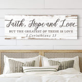 Faith Hope And Love 1 Corinthians 13 Faith Sign III - Tailored Canvases - Flyclothing LLC