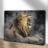 Lion Yawn Painting Canvas Wall Art - Tailored Canvases - Flyclothing LLC