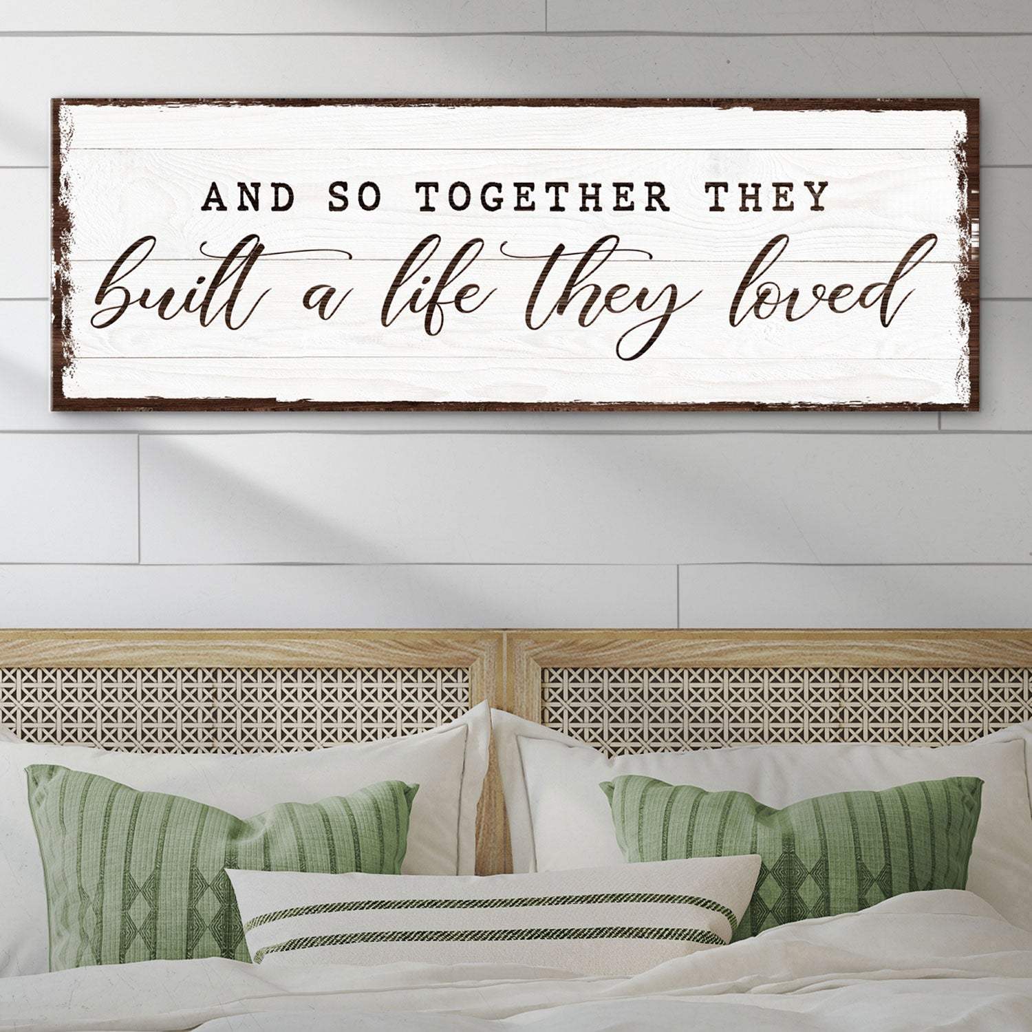 And So Together They Built A Life They Loved Sign VI - Tailored Canvases - Flyclothing LLC