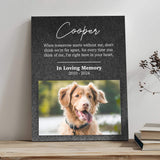 Pet Memorial Portrait Watercolor Sign Here In Your Heart - Tailored Canvases - Flyclothing LLC