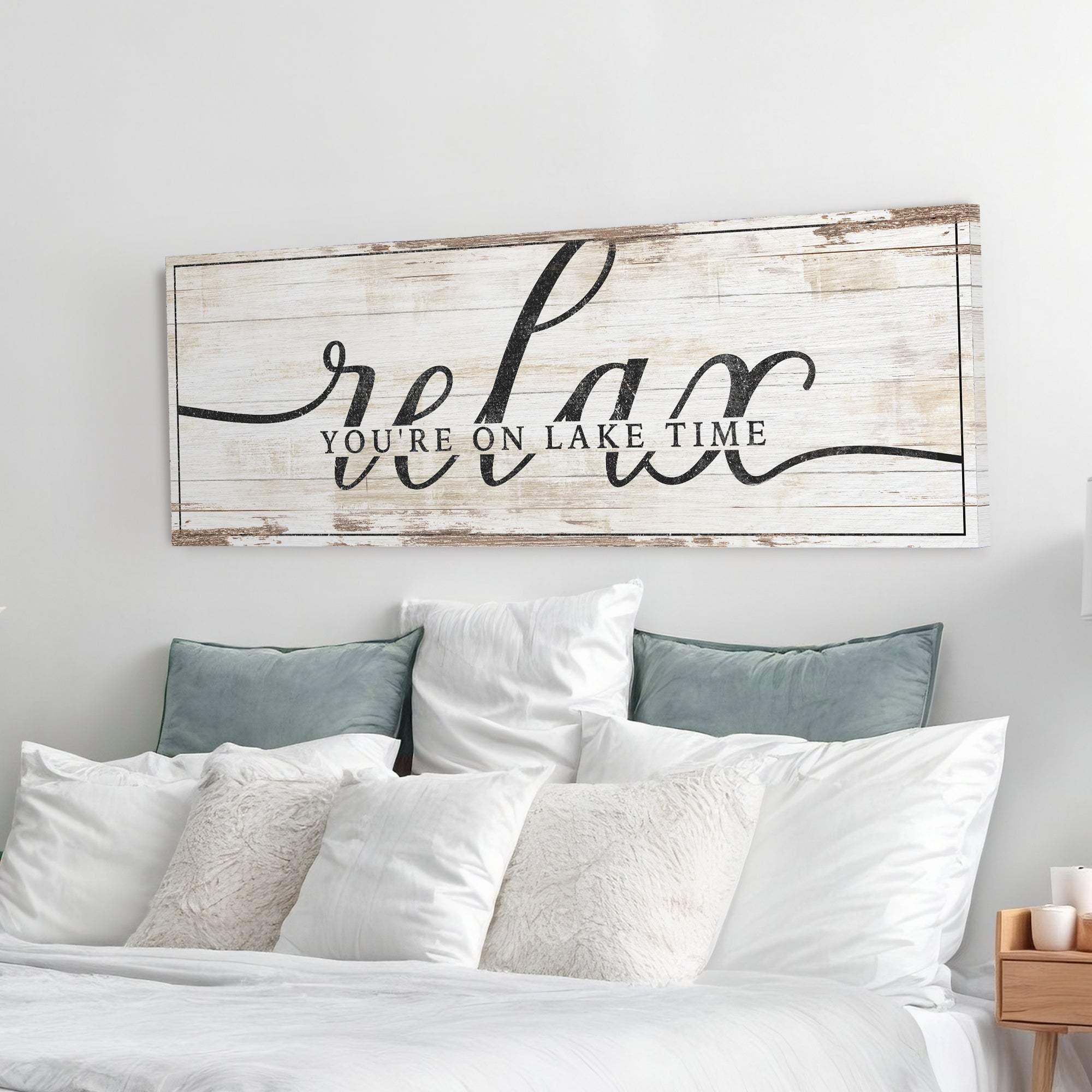 Relax You're on Lake Time Sign II - Tailored Canvases - Flyclothing LLC