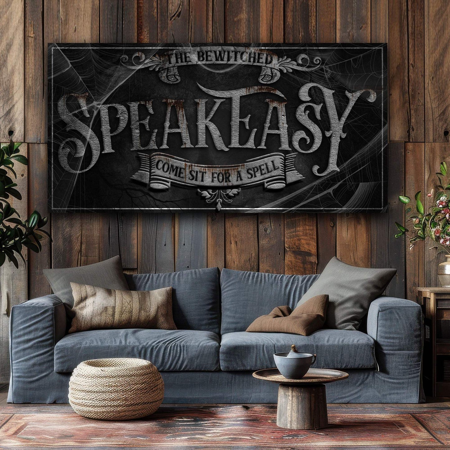 Wicked Witches' Graveyard Bar Halloween Sign III - Tailored Canvases - Flyclothing LLC