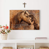 The Lord Is My Shepherd I Shall Not Want Psalm 23:1 Faith Sign VI - Tailored Canvases - Flyclothing LLC