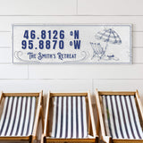 House Retreat Coordinates Sign - Tailored Canvases - Flyclothing LLC